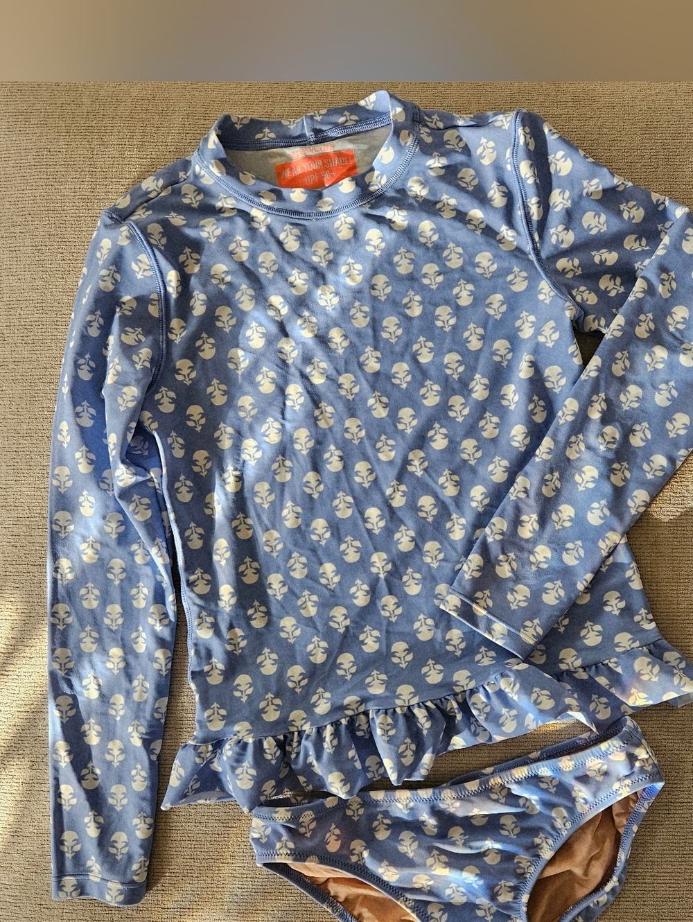 Crewcuts Light Blue & White UPF 50+ Swim SET